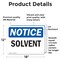Signmission Solvent, 18 in W x Rectangle, Vinyl Decal OS-2PACK-NS-D-1218-L-18367 - alternate 6